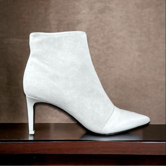 Rag & Bone Beha Leather Stiletto Ankle Boot in White - Picture 6 of 17